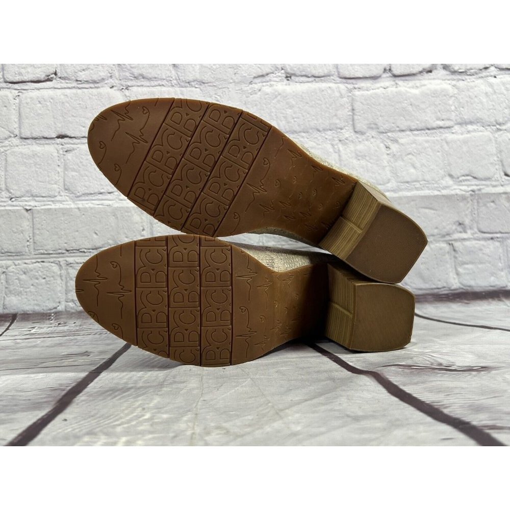 BC Born in California‎ snale print leather ankle boots sz 7 light beige tan - Picture 4 of 7